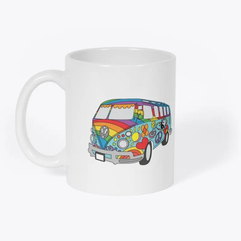 Hippy Van Sticker