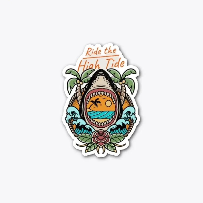 Trendy beach Stickers 